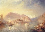 James Baker Pyne Isola Bella,Lago Maggiore Sweden oil painting artist